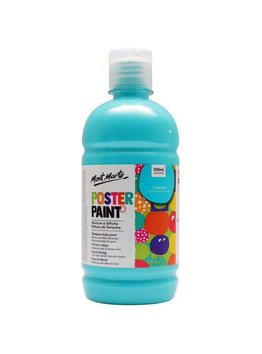 Mont Marte Turquoise Poster Paint 500ml