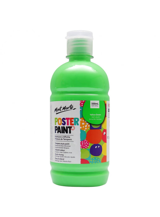 Mont Marte Poster Paint 500ml (16.91oz) - Yellow Green