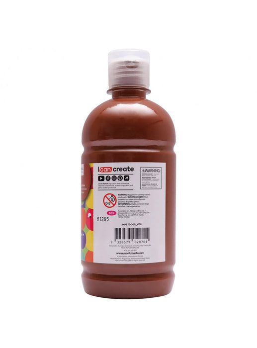 Mont Marte  Burnt Umber Poster Paint 500ml