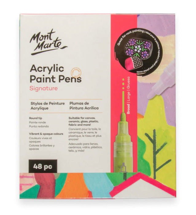 Acrylic Paint Pens Broad Tip Signature 48pc - Handy Mandy Craft Store