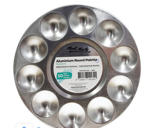 Aluminium Round Palette Signature 10 Well - Handy Mandy Craft Store