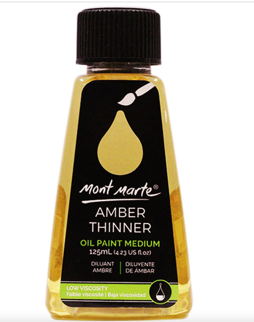 Amber Thinner Premium Oil Paint Medium 125ml - Handy Mandy Craft Store