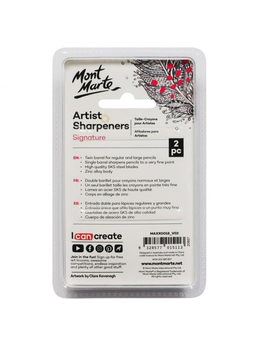 Artists Sharpener Set Zinc Alloy 2pc - Handy Mandy Craft Store