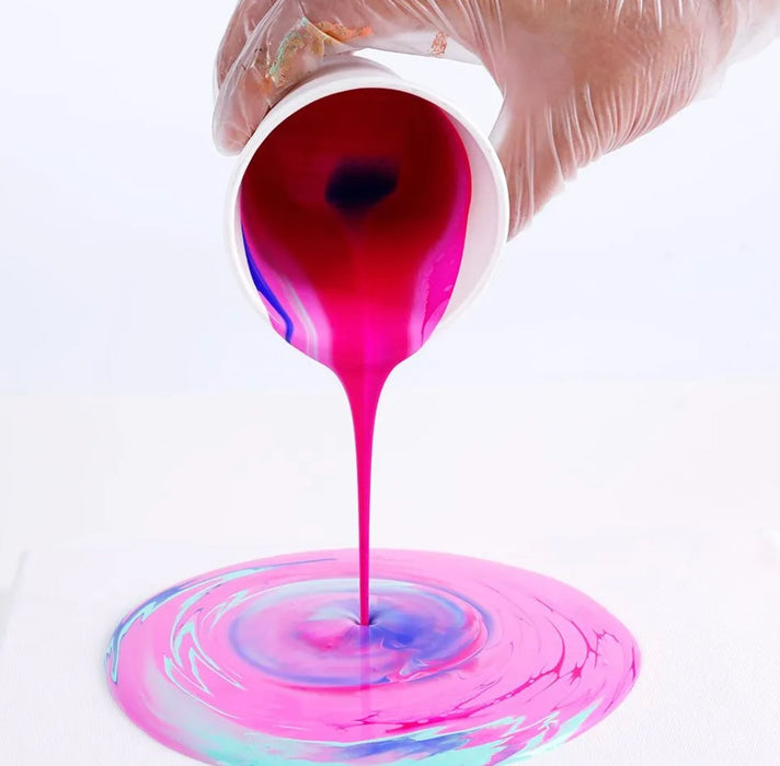 Aurora Pouring Acrylic Paint Set Premium 4pc x 60ml - Handy Mandy Craft Store