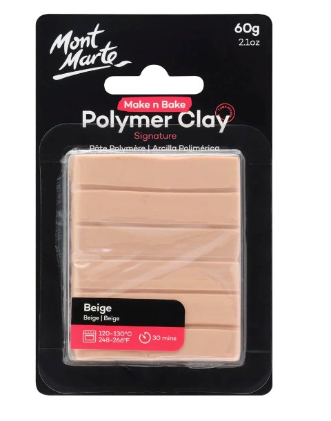 Beige Make n Bake Polymer Clay Signature 60g - Handy Mandy Craft Store
