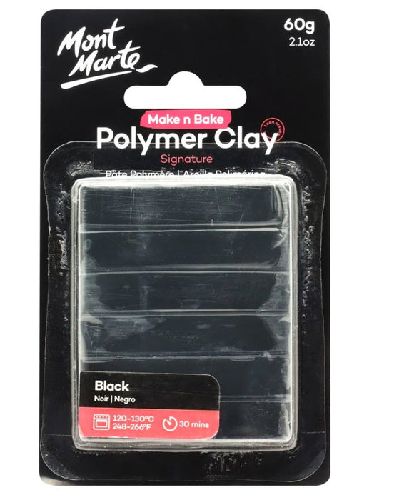Black Polymer Clay Signature 60g - Handy Mandy Craft Store