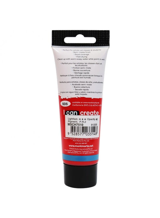 Brilliant Red Signature Acrylic Paint 75ml - Handy Mandy Craft Store