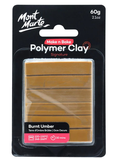 Burnt Umber Polymer Clay Signature 60g - Handy Mandy Craft Store