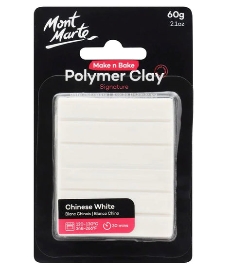 Chinese White Polymer Clay Signature 60g - Handy Mandy Craft Store