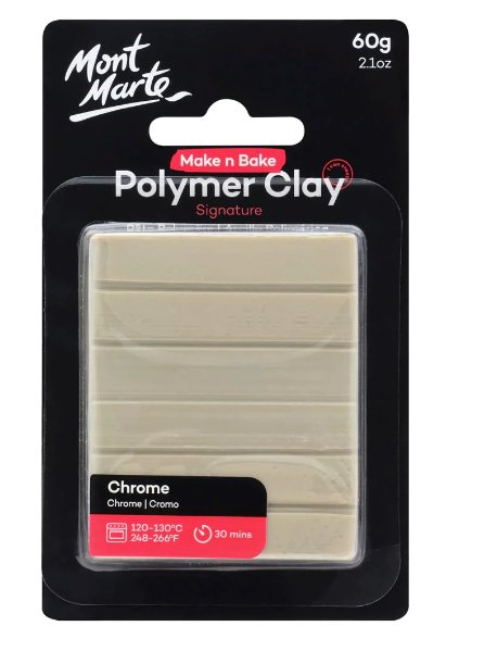 Chrome Make n Bake Polymer Clay Signature 60g - Handy Mandy Craft Store