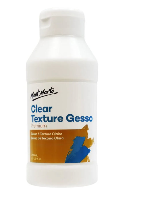 Clear Texture Acrylic Gesso Premium 250ml - Handy Mandy Craft Store