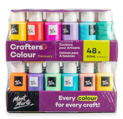 Crafters Colour Discovery Paint Set 48 x 60ml