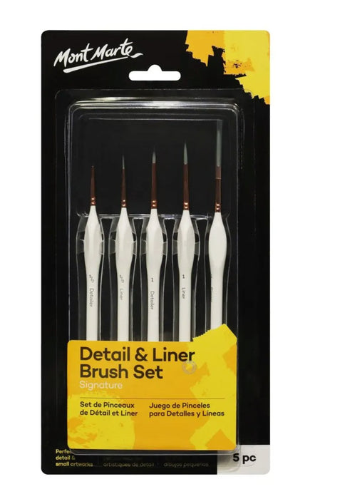 Detail & Liner Brush Set Signature 5pc - Handy Mandy Craft Store