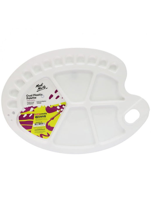 Discovery Oval Plastic Palette 34 x 25cm - Handy Mandy Craft Store