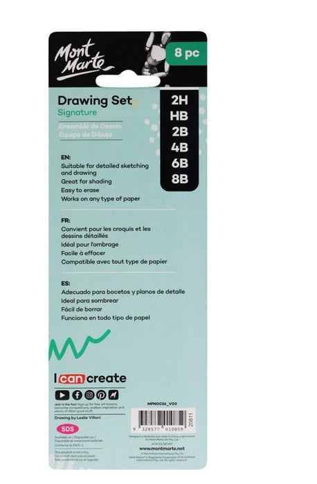 Drawing Set Signature 8pc - Handy Mandy Craft Store