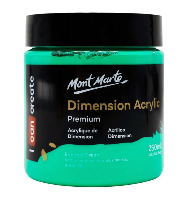 Emerald Green Dimension Acrylic Paint Premium 250ml - Handy Mandy Craft Store