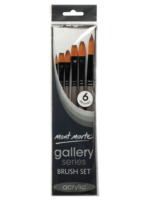 Gallery Series Brush Set Acrylic 6pce - Handy Mandy Craft Store