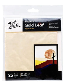 Imitation Gold Leaf 14x14cm 25 Sheet