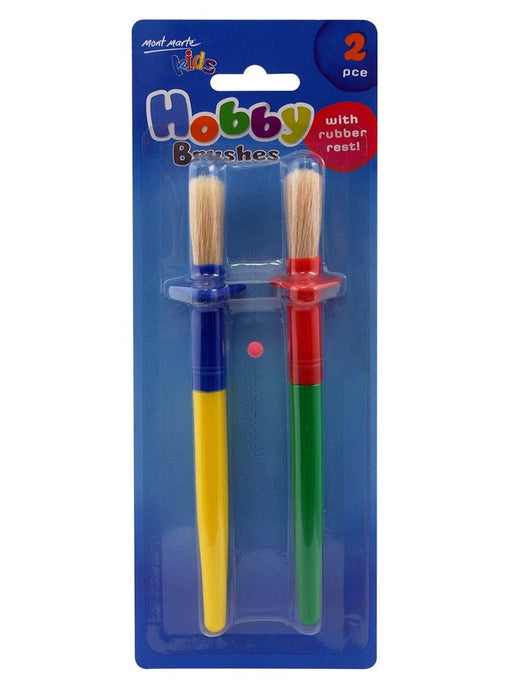 Kids Colour Hobby Brush with Rest 2pce - Handy Mandy Craft Store