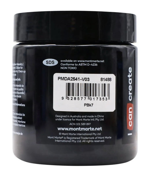 Lamp Black Dimension Acrylic Paint Premium 250ml - Handy Mandy Craft Store