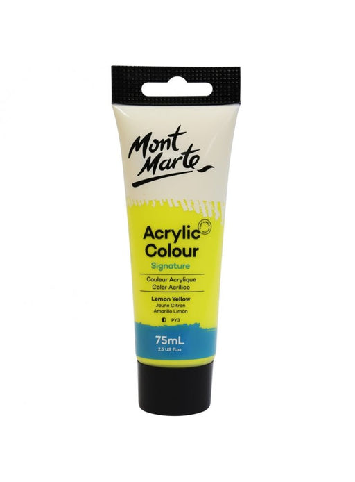 Lemon Yellow Paint Signature Acrylic Color 75ml - Handy Mandy Craft Store