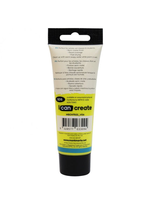 Lemon Yellow Paint Signature Acrylic Color 75ml - Handy Mandy Craft Store