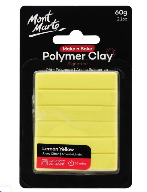 Lemon Yellow Polymer Clay Signature 60g - Handy Mandy Craft Store
