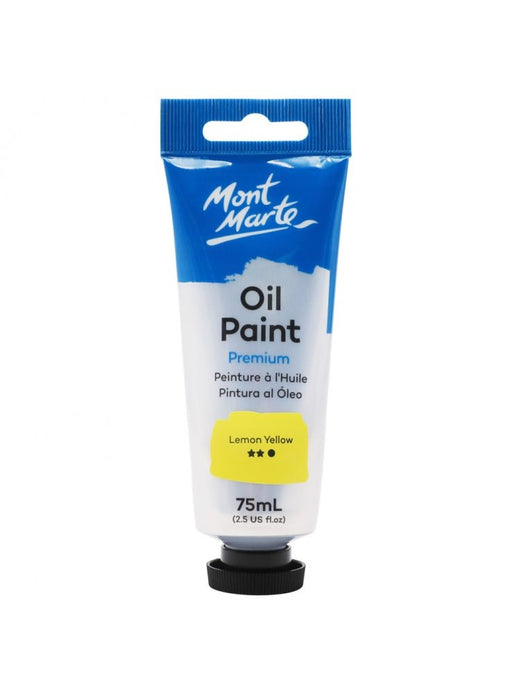 Lemon Yellow Premium Oil Paint Tube 75ml - Handy Mandy Craft Store