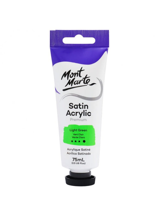 Light Green Premium Satin Acrylic Paint 75ml - Handy Mandy Craft Store