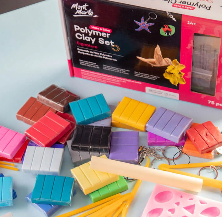 Make n Bake Polymer Clay Set Signature 75pc - Handy Mandy Craft Store