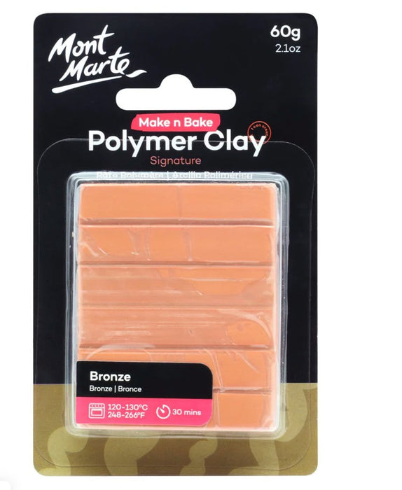 Make n Bake Polymer Clay Signature 60g (2.1oz) - Bronze - Handy Mandy Craft Store