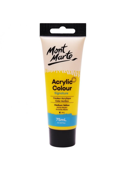 Medium Yellow Signature Acrylic Paint 75ml - Handy Mandy Craft Store