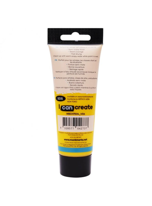 Medium Yellow Signature Acrylic Paint 75ml - Handy Mandy Craft Store