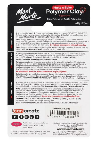 Metallic Blue Make n Bake Polymer Clay Signature 60g - Handy Mandy Craft Store