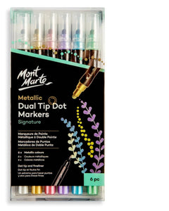 Metallic Dual Tip Dot Markers Signature 6pc