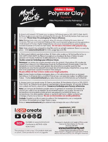 Metallic Red Make n Bake Polymer Clay Signature 60g - Handy Mandy Craft Store