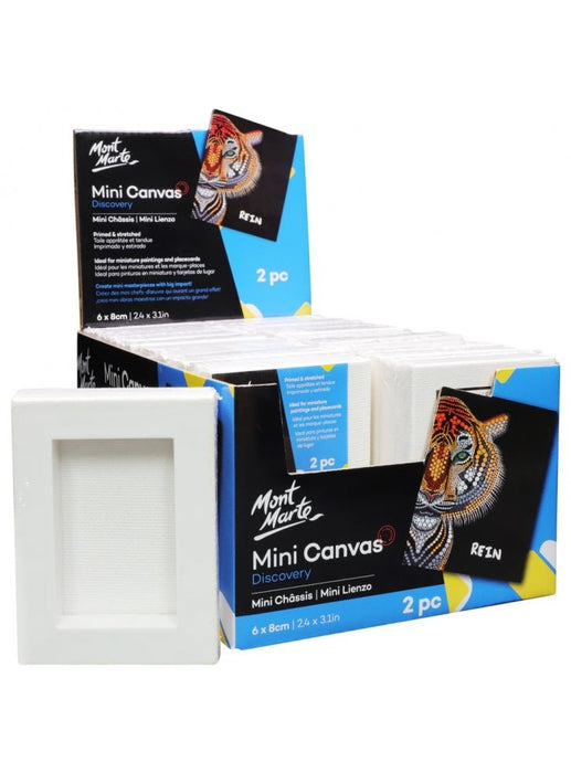 Mini Canvas Discovery 6x8cm (2.4 x 3.1in) 2pc - Handy Mandy Craft Store
