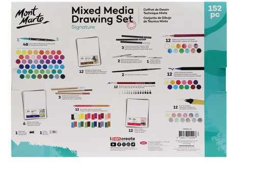 Mixed Media Drawing Set Signature 152pc - Handy Mandy Craft Store