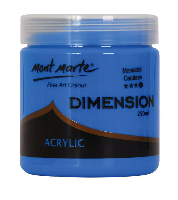 Monastral Cerulean Dimension Acrylic Paint Premium 250ml - Handy Mandy Craft Store