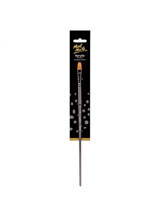 Mont Marte Artist Brush Taklon Flat Long 10 - Handy Mandy Craft Store