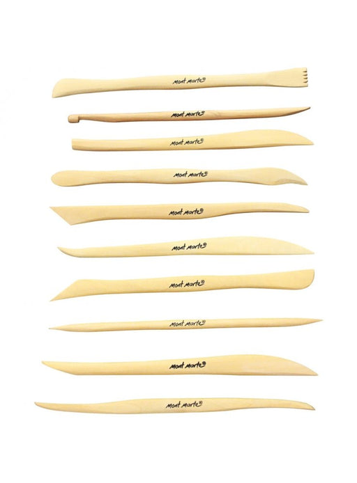 Mont Marte Mini Modelling Tools Boxwood 10pc - Handy Mandy Craft Store