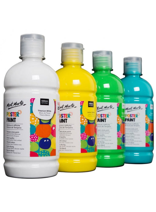 Mont Marte Poster Paint 500ml (16.91oz) - Carmine - Handy Mandy Craft Store