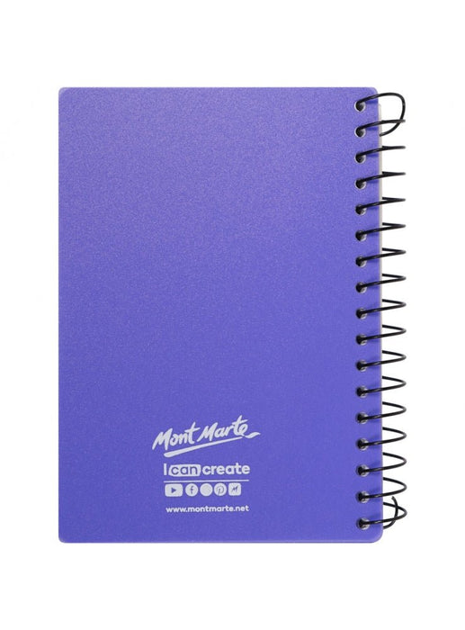Mont Marte Signature Visual Art Diary PP Coloured Cover 110gsm A6 120 Page - Handy Mandy Craft Store