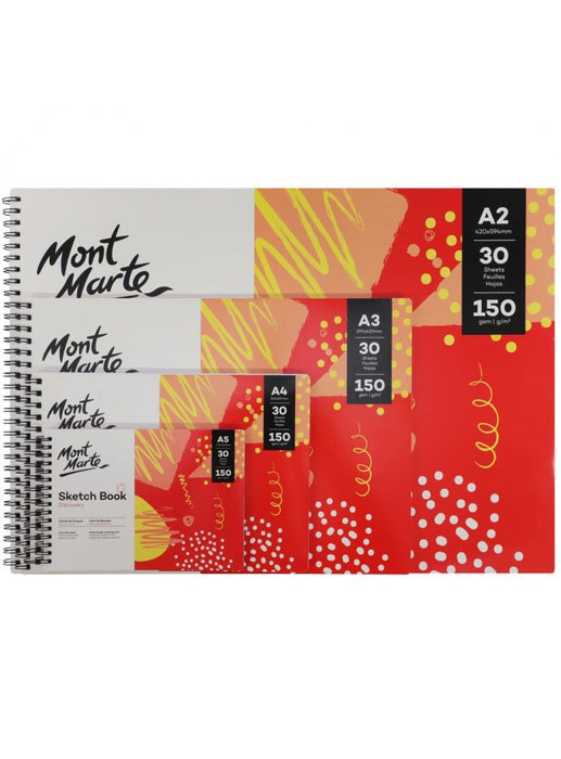 Mont Marte Sketch Book Discovery A3 30 Sheets 150gsm - Handy Mandy Craft Store