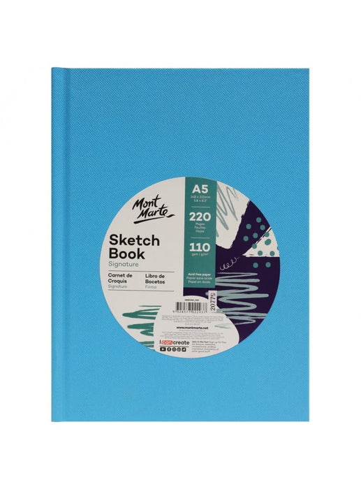 Mont Marte Sketch Book Hard Cover 110gsm A5 220 Page - Handy Mandy Craft Store