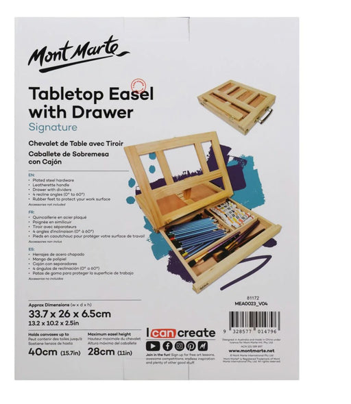 Mont Marte Tabletop Box Easel Signature - Handy Mandy Craft Store