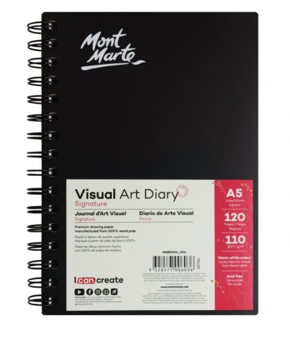Mont Marte Visual Art Diary A5 120page - Handy Mandy Craft Store