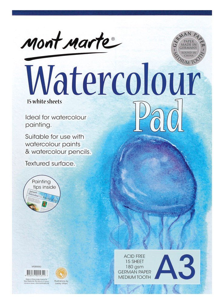 Watercolour Pad A3 180gsm | Handy Mandy – Handy Mandy Craft Store
