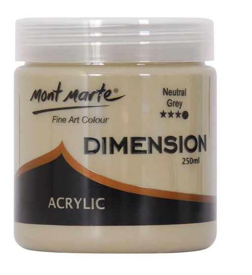 Neutral Grey Dimension Acrylic Paint Premium 250ml - Handy Mandy Craft Store