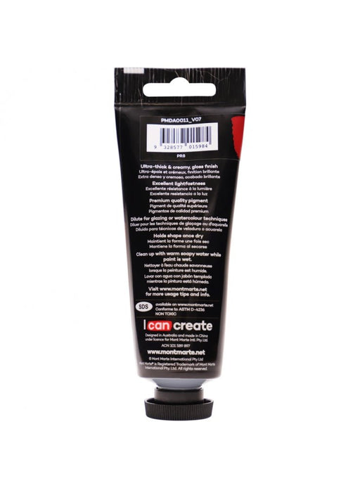 Permanent Red Dimension Acrylic Paint Premium 75ml - Handy Mandy Craft Store